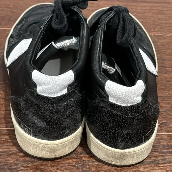 靴 PHILIPPE MODEL 37 Philippe Model Women's Black Prsx Mid Top Sneakers Size 37/7